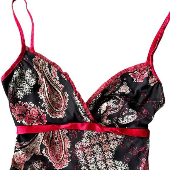 Y2K Milkmaid Style Lace Tie Back Dress size Medium - Picture 3 of 16